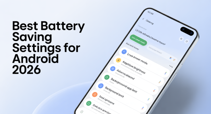 Best Battery Saving Settings for Android 2026